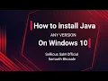 How to install java any version in windows 10 - Marathi