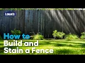 How to Build and Stain a Cedar Wood Fence Blending Backyard Makeover How-to s