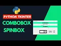 How to create combobox and spinbox widget in Tkinter GUI Desktop Application for python