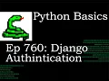 Python Basics Tutorial Django Login Authentication