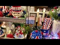 Patriotic Magenta Johanna Parker and Rae Dunn haul display July 22 2021