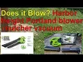 Does It Blow Harbor Freight Portland Blower vacuum mulcher
