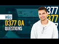 D377 OA - Complete Answer Key Explanations