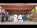 BUILDING A LEAN TO CARPORT Start To Finish Part 1 of 2