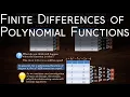 Finite Differences of Polynomial Functions