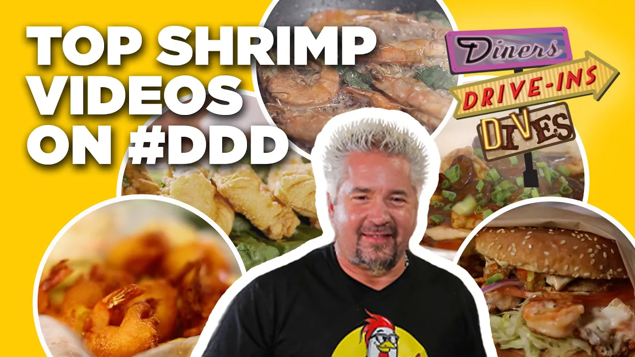 Top #DDD SHRIMP Videos of All Time with Guy Fieri   Diners, Drive-Ins, and Dives   Food Network