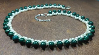 Hermoso y Fácil Collar de Perlas...Clase #665!!!