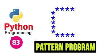 Python Pattern Programs - Printing Stars in C Shape