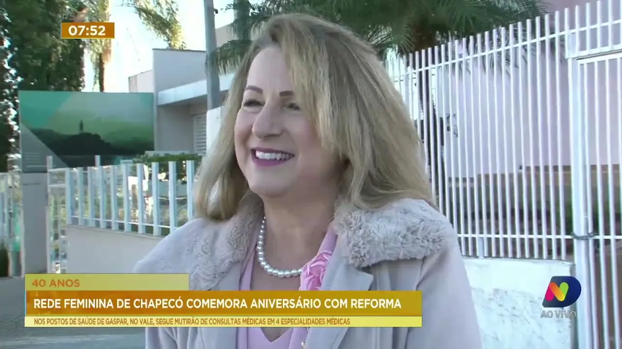 Rede feminina de combate ao câncer completa 40 anos de atuação em Chapecó