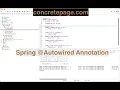 Spring Autowired Annotation