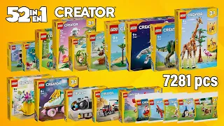 All LEGO® Creator 3in1 2024 (52in1)[7281 pcs] Step-by-Step Building Instructions @TopBrickBuilder
