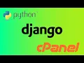 How to run Python 3 7 dJango project using cPanel shared hosting Without Terminal