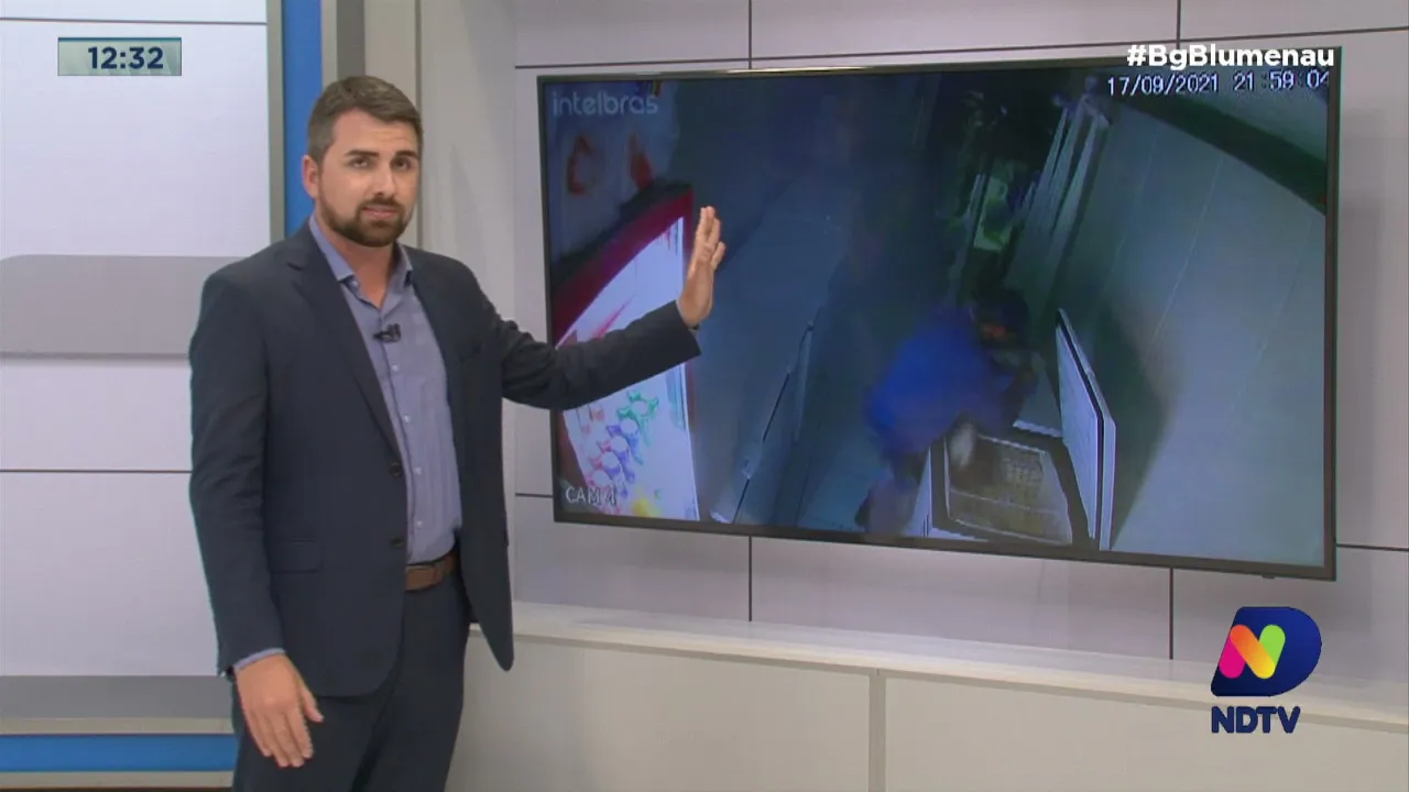 Homem arromba loja e rouba peixes e refrigerante em Gaspar