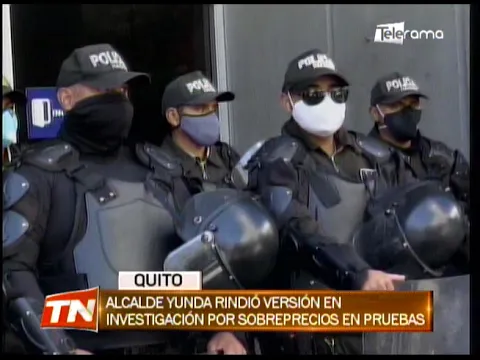 Alcalde Yunda rindió versión en investigación por sobreprecios en pruebas
