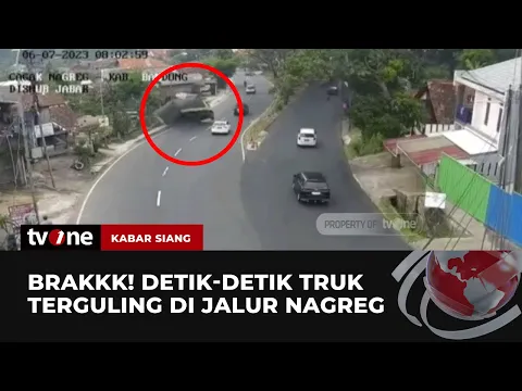Detik-Detik Kecelakaan Tunggal di Jalur Nagreg Terekam CCTV