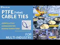 Giantlok PTFE Tefzel Cable Ties Your Solution for Multi-Industry Automation Needs