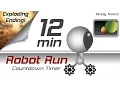 12 min racing robot countdown timer with exploding ending