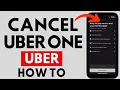 How to Cancel Uber One Membership - iPhone Android