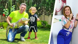 فاجأتها بتمساح داخل غرفتها حيوان بيبي مارفل المفضل 