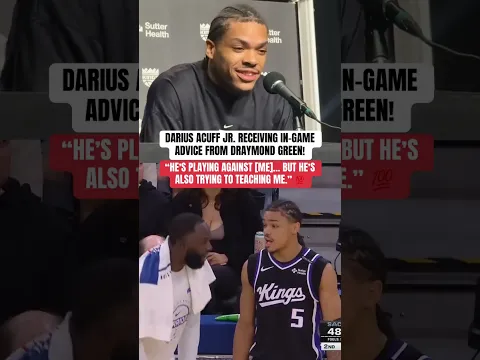 Darius Acuff Jr. speaks on the Draymond mid-game moment 💯 (📹: anthonyVslater/X)
