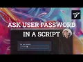 How to ask for a password in a running script with Textual