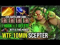 WTF 10MIN SCEPTER 1v5 Safelane Pudge Magnet 1 Hook = 1 Delete Radiance Burn DPS Dota 2