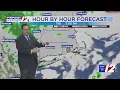WPRI 12 Weather Forecast for 25 Showers end early trending drier today