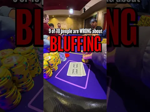 everyone is WRONG about BLUFFING #poker #texasholdem #shorts