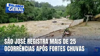 Temporal causa mais de 25 ocorrências em São José e mobiliza equipes