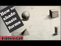shapes into forms - how to shade basic forms