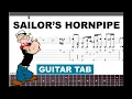 Download Lagu The Sailor's Hornpipe Popeye - Fingerstyle Guitar Tab