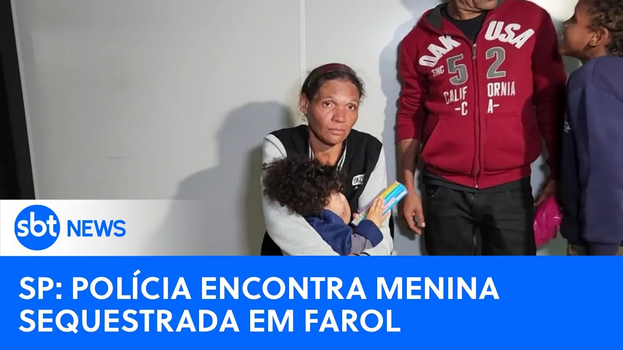 Polícia encontra menina sequestrada em farol da zona sul de SP | #SBTNewsnaTV (04/07/23)