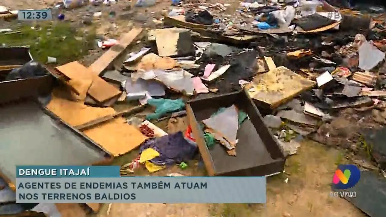 Agendes de endemias também atuam nos terrenos baldios em Itajaí
