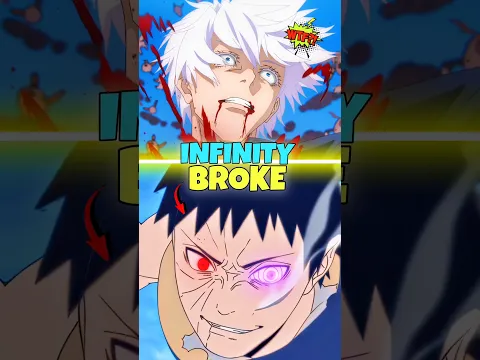 Obito's Kamui Broke Gojo's Infinity 🤯 #jujutsukaisen #narutoshippuden