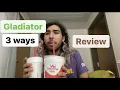 Smoothie King Gladiator done 3 ways review peanut power plus review