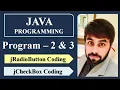 Java GUI Programs 2 3 jRadioButton jCheckBox isSelected Function CBSE Class XII IP
