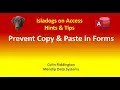Prevent Copy Paste in Access Forms