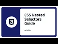 Nested selector in CSS Introduction to selectors in CSS GM Gondal Education GM Gondal