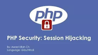 PHP Security Session Hijacking
