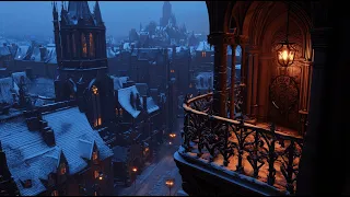 Gothic Winter Evenings Dark Academia Tunes for Walking Through Snowy Streets Melancholic Piano