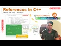 CPPB28 References in C Pointers Vs References Master C Programming with Examples