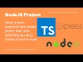 How to run typescript app with nodemon in nodejs and express app