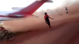 Plane Overruns The Runway 