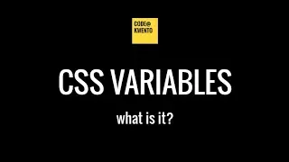 Intro to CSS Custom Properties a k a CSS Variables