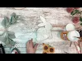 Decoupage and Crackle Paint DIY Craft Wooden Bunny Project