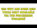 GIS Why are some QGIS tools only available via the Processing Toolbox