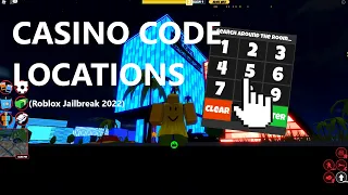 Casino codes spawn locations Roblox Jailbreak