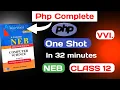 Php One Shot Class 12 NEB - Computer Science