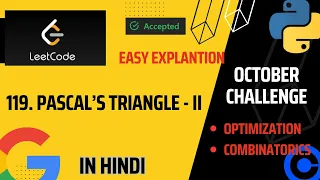 Pascal s Triangle - II Leetcode