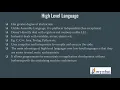 Assembly Language High Level Language Compiler and Assembler